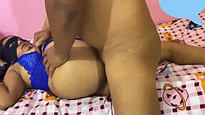 hey, this submissive puta in sexy lingerie gets fucked hard by her neighbor with that big ass bouncing!