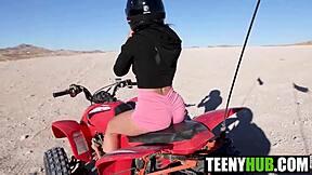 cock or an atv - her perfect ass looks hot riding anything with alexa chains and damon dice!