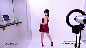 Shy Brunette Teen Model Seduced By Producer