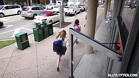 Officer Nicky Rebel Spots Shoplifter Daisy Fox's Plan and Escorts Her to the Office for Questioning