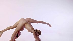 Svetik Samozvetik and Rita Mochalkina stretch as hot flexible Croatian gymnast lesbians!