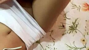 Hey, I asked my Colombian stepsister Alexia from Bogota for this intimate sexual video with fingering and masturbation!