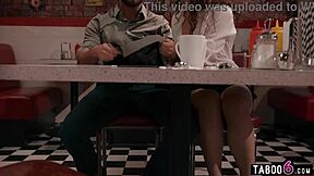 Horny Teen Liz Jordan Fucks in Public Diner