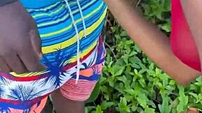 Encountering a Well-Endowed Black Man on Beach Leads to Sucking and Swallowing in Crazy Fetish