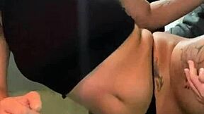 The kitchen heats up as this Colombian couple with shaved pussy goes at it doggystyle. Their roommate friends join for a wild homemade swinger creampie session.