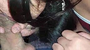 Amateur babe with big ass and tits gets homemade creampie from huge cock in passionate missionary sex