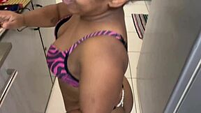 tiny brazilian teen slut with big tits bends over for rough pov anal and blowjob at outdoor party