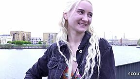 Skinny Blonde Teen Daruma Rai Pickup Casting Fuck