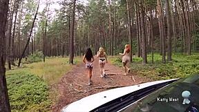 i picked up three hot lesbians in the forest and watched them masturbate wildly