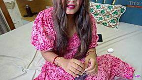 Beautiful desi mallu bhabhi orders female condom for first time. She fucks delivery boy with big ass doggystyle and creampie in tight pussy.