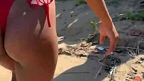 Encountering a Well-Endowed Black Man on Beach Leads to Sucking and Swallowing in Crazy Fetish