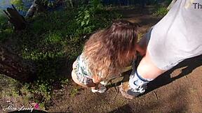 best outdoor blowjob and sex compilation from amateur couple pov 😍🌳