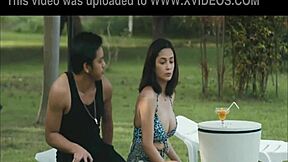 Filipina teen Angeli Khang boldly wears sexy bikini in Mahjong Nights movie scene