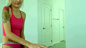 Desperate Petite Blonde Teen Stepsis with Small Tits Sucks Stepbro's Morning Wood
