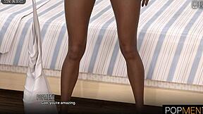 Why does this hot black girl choose to spend her party night riding a young boy's big cock?