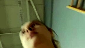 Teen gets intense workout with hard fucking in the gym.