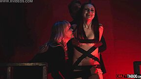 I feel so humiliated as this big tits milf and her hubby dominate me in public with double penetration and rough outdoor sex