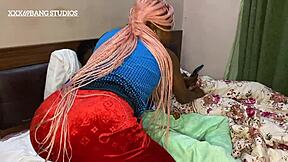 Whoa this horny petite ebony stepsis seduces her hot black stepbrother for tight pussy fuck full video on XvideosRed 😈