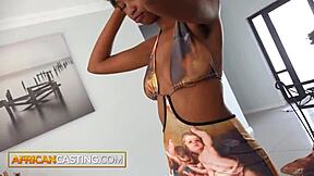 Hey, this naughty 18yo ebony hottie is totally down to deepthroat that big cock for a casting booking.