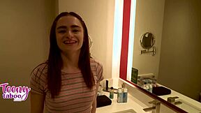 Stepdad Releases Load Inside Petite 18-Year-Old Stepdaughter Reese Robbins