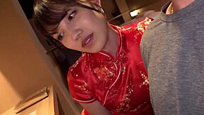 part1 stunning beauty in a slit china dress teases with sexy moves, leading to ultimate slow sex ecstasy 😈