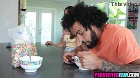 Stepbrother And Stepsister Deepthroat Blowjob And Hardcore Fucking In Taboo Teen Sex Scene