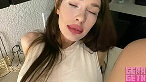 gerageyn shares romantic morning sex with deep licks and wet creampie finish