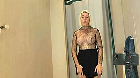I really want to fuck will you fuck me in the fitting room young blonde shows big tits in the fitting room