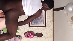 so this granny's totally into sucking and riding young black dick casually