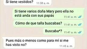 Doña Mary bent over doggystyle got very horny.