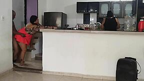 Perverted Stepdad Fucks His Stepdaughter In Front Of Her Twin Sister Without Her Noticing, He's Her Caregiver!