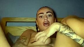 tattooed goth slut fingers herself raw in rough anal play. her big ass and tits get all the attention with intense goth vibes.