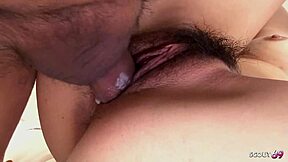 Virgin boy seduces petite Japanese classmate for rough doggystyle fuck leading to creampie pregnancy in classroom