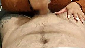 i feel so connected masturbating my husband with fingering until he gives me his warm cum load