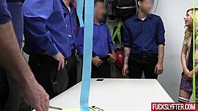 I Caught Blonde Minxx Marley Shoplifting Again with Deepthroat Blowjob and Doggystyle Sex