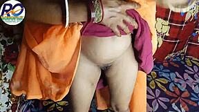 Desi Village Bhabhi Stripped Naked In Saree And Blouse For Mare Style Ass Fucking With Hindi Audio Anal Action