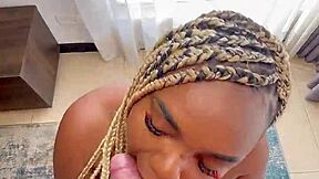 Hermanastra lost the bet so we fuck with big ass latina teen riding big black cock to creampie in missionary.