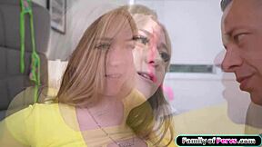 My stepdad's a doctor and I need a checkup? Petite blonde teen gets pussy licked and fucked by old taboo daddy