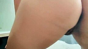 Amateur teen girl dances fully nude forgetting her TikTok live is still on during the playful session.