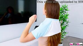 why won't this tiny teen 18+ stepsister just take it all from her big dick stepbro in taboo fucking??