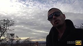 hunt4k charming man uses money to tempt pretty girl into cheating