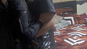 Noooo, What If Her Boyfriend Finds Out This Petite Latina College Friend Left the Party for Doggystyle Cowgirl Riding and Tight Pussy Action