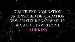 masked sub slut on leash for bdsm rough mouth fucking 😈🔥