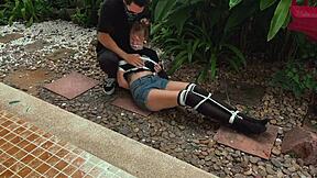 why punish her by tickling her sexy feet?