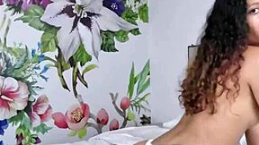 beautiful naughty young 18+ latina girl starts rubbing her pussy with a pillow in homemade solo play