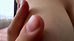 In a cozy bedroom, the couple shared sensual moments with a vibrator leading to genuine ecstasy