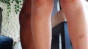 I'm sexy housewife fucking friend's black cock hard