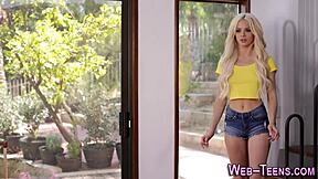 skinny teen 18+s get their petite pussies licked and fingered in a hot lesbian threesome group with muff diving action