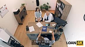 horny teen mina k casually shows natural sexy body for big loan