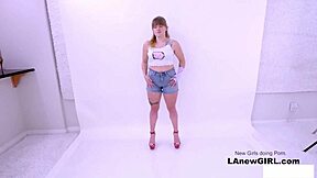 straight girl gets seduced by her lesbian stylist during a session on the sofa